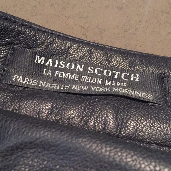 Black Leather Mini by Maison Scotch - Picture 4 of 5